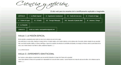 Desktop Screenshot of cienciayaficion.com